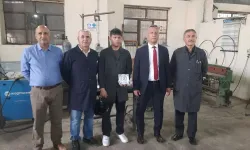 Kozanlı lise öğrencisi Türkiye Geneli Liseler Arası Kaynak Yarışması'nda birinci oldu