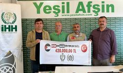 Afşin’de 2 Günde Gazze’ye 420 Bin Lira Bağış Toplandı