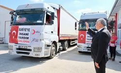 Adana'dan Suriye’ye 3 tır hijyen malzemesi gönderildi