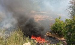 Hatay'da bahçede çıkan yangın söndürüldü