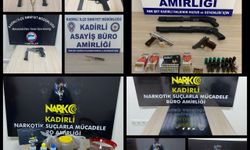 Kadirli'de narkotik ve asayiş uygulamalarında gözaltına alınan 9 şüpheli tutuklandı