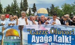 Osmaniye'de Gazze Dayanışma Çadırı kuruldu
