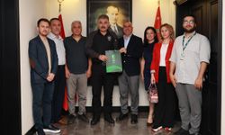 Yeşilay Mersin Şubesinden, İl Emniyet Müdürü Karabörk'e ziyaret