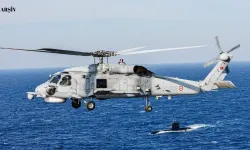 Deniz Kuvvetlerine ait helikopter Antalya açıklarında acil iniş yaptı