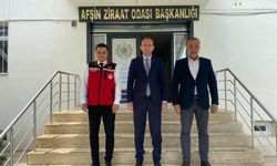 Kaymakam Sarıdoğan’dan Afşin Ziraat Odası Başkanlığı’na Ziyaret
