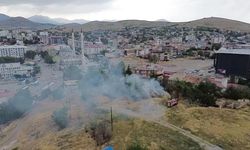 Afşin Kalesi’nde Yangın Çıktı