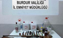 Burdur’da silah ve kaçak içki operasyonu: 1 gözaltı