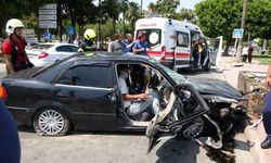 Mersin'de otomobilin iki motosiklete çarpması sonucu 5 kişi yaralandı