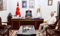 Vali Mükerrem Ünlüer, KSÜ Rektörü Prof. Dr. Alptekin Yasım’ı Kabul Etti