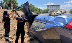Afşinbey Caddesi'nde Otomobil Takla Attı: 1 Yaralı