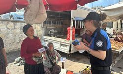 Belen'de polis ekipleri dolandırıcılık olaylarına karşı bilgilendirme yaptı