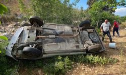 Mersin'de uçuruma devrilen otomobildeki 5 kişi yaralandı