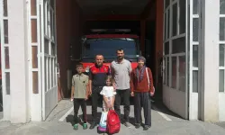 Burdur'da çıkan yangının 112'ye bildirilmesini sağlayan 5 yaşındaki çocuk ödüllendirildi