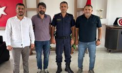Burhan Karabulut, İlçe Jandarma Komutanı Küpçü’yü Ziyaret Etti