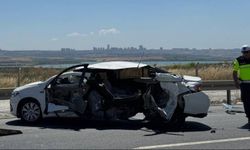 Çatalca'da otomobil bariyere çarptı, 1 asker hayatını kaybetti
