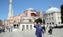 Cumhurbaşkanı Erdoğan'dan Ayasofya'nın ibadete açılışının yıl dönümüne ilişkin paylaşım