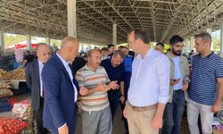 Kaymakam Sarıdoğan ve Başkan Kıraç’tan Pazar Esnafına Ziyaret