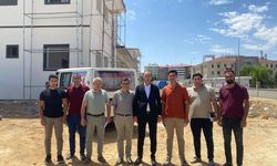 Sarıdoğan, Sağlıklı Yaşam ve 112 Acil Çağrı Merkezi İnşaatlarını Ziyaret Etti