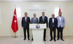 Vali Ünlüer'den Mersin Valisi Toros'a Nezaket Ziyareti