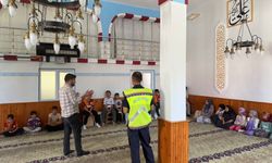 Afşin’de Jandarma Kur'an Kursu Öğrencilerine Trafik Eğitimi Verdi