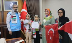 Adana'da Kur'an kursu öğrencileri biriktirdikleri parayı Filistin'e bağışladı