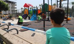 Akdeniz'de oyun ve egzersiz parkları yenileniyor