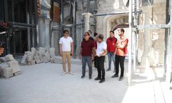 Hatay'da depremde hasar gören Şeyh Ali Camisi'nin restorasyonu sürüyor