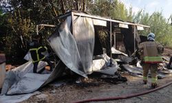 Hatay'da konteynerde çıkan yangın söndürüldü