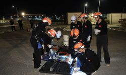 Kahramanmaraş'ta kadınlardan oluşan arama kurtarma ekibi deprem eğitimi ve tatbikatı gerçekleştirdi