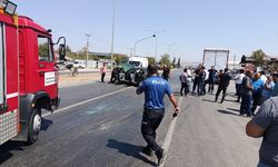 Kahramanmaraş'ta kamyonete çarpan otomobildeki kişi yaralandı