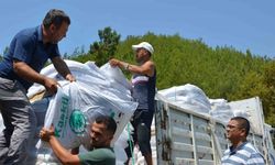 Büyükşehir Alanyalı çiftçilere 10 ton kaolin kili dağıttı