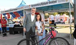 Kahramanmaraş’ta 170 çocuğun ilk kez bisikleti oldu