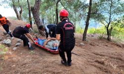Ayağı Kırılan Vatandaş İçin İtfaiye Ekipleri Seferber Oldu