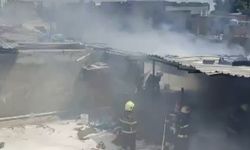 İş Yerinde Çıkan Yangın Paniğe Neden Oldu