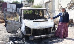 Kanserden eşini kaybeden kadının, 4 evladının ekmek parasını kazandığı minibüs yandı