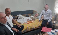 Kaymakam Sarıdoğan ve Başkan Kıraç’tan Eski Belediye Başkanı Doğan Bozkurt’a Ziyaret