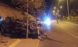Kontrolden Çıkan Araç Takla Atarak Hurdaya Döndü