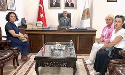 Vali Ünlüer, Adatepe Kadın Kooperatifi Temsilcilerini Makamında Ağırladı