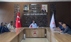 Afşin’de Eğitim ve Güvenlik Toplantısı Yapıldı