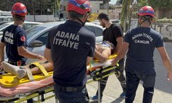Adana'da havalandırma boşluğuna düşen boyacı yaralandı