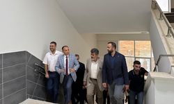 AK Parti Kahramanmaraş Milletvekili Debgici, okul inşaatında incelemede bulundu