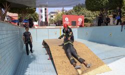 Antalya'da 225 aday itfaiye eri olabilmek için sınavdan geçti