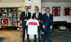 Antalyaspor Başkanı Perçin, TFF Başkanı Hacıosmanoğlu'nu ziyaret etti