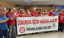 Çukurova Belediyesinde bir grup işçi eylem yaptı