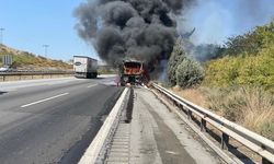 Mersin'de yolcu otobüsünde çıkan yangın söndürüldü