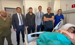Deprem sonrası yeniden yapılan Nurhak Devlet Hastanesi’nde ilk ameliyat