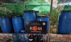 Hatay’da bin 250 litre fermente halde sahte içki ele geçirildi