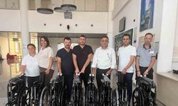 Hayırsever aileden 8 adet tekerlekli sandalye desteği