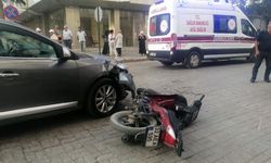 Isparta’da otomobil ile motosiklet çarpıştı: 1 yaralı