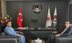 Kaymakam Topsakaloğlu ile Başsavcı Çatlı bir araya geldi